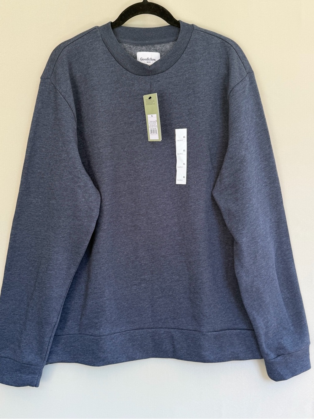 Goodfellow & Co Men's Crewneck Sweatshirt - Dark Heather Blue